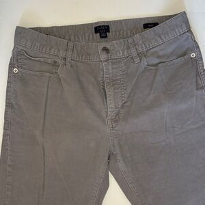 J. Crew Taupe Corduroy Trousers